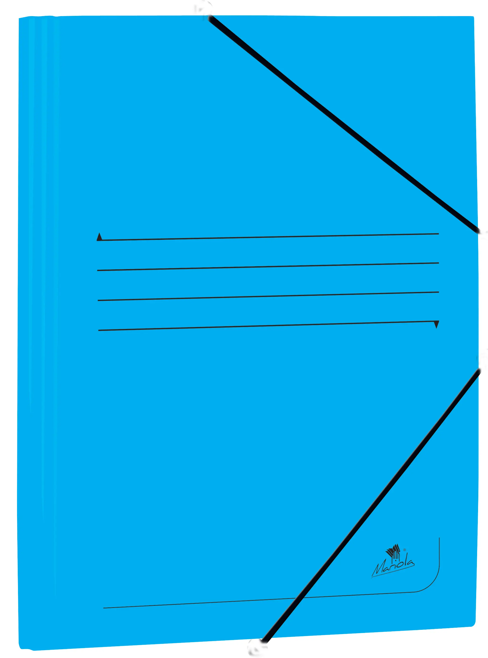 Mariola Carpeta de Carton Estucado con Solapas Folio 500gr/m2 - Medidas 34x25x1cm - Cierre con Goma 