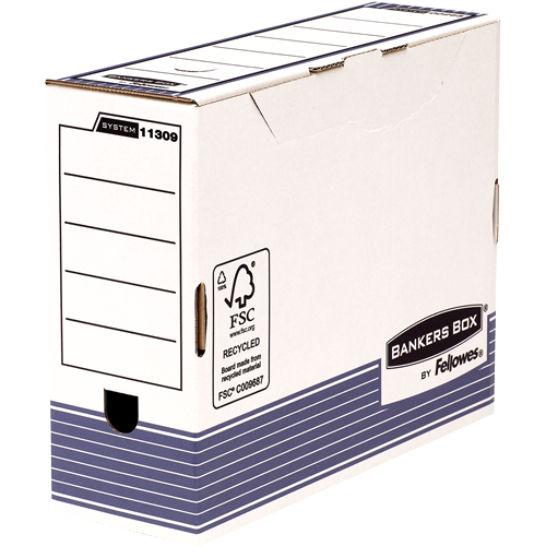 Bankers Box Caja de Archivos Tama�o A4 Fastfold - Certificacion FSC - Medidas Internas 26x10x31.50cm