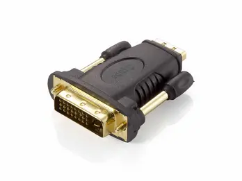Equip Adaptador HDMI Hembra a DVI Macho - Conectores Dorados - Tornillos Moleteados - Admite una Res