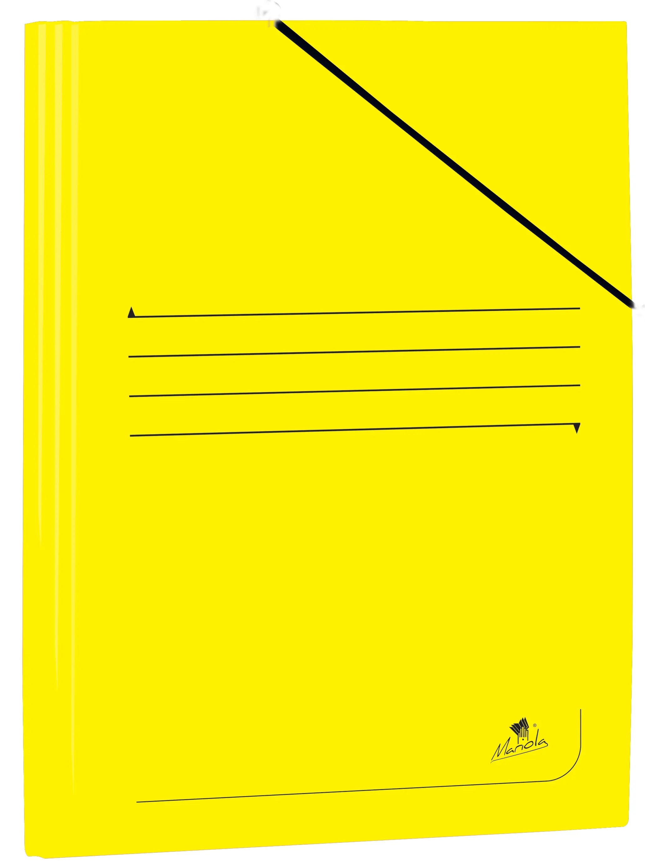 Mariola Carpeta de Carton Plastificado Folio 500gr/m2 - Medidas 34x25cm - Cierre con Goma Elastica -