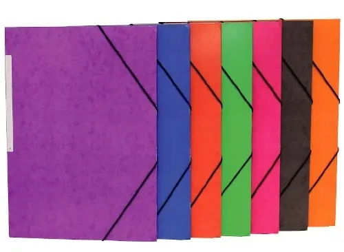 Mariola Carpeta de Carton Simil Prespan con Etiqueta en Lomo Folio 500gr/m2 - Medidas 34x25cm - Cier