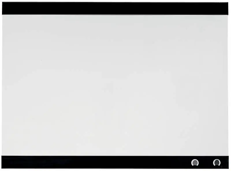 Nobo Pizarra Blanca Magnetica Peque�a con Clip para Notas 430x580mm - Dise�o sin Marco - Funciones d