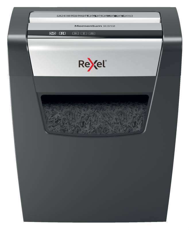 Rexel Momentum x312 Destructora de Papel 23L - Corte Confeti 5x42mm - Funcionamiento Ininterrumpido 