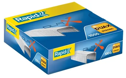Rapid Duax Strong Caja de 1000 Grapas para Gruesos - Grapa hasta 170 Hojas - Alambre Galvanizado de 