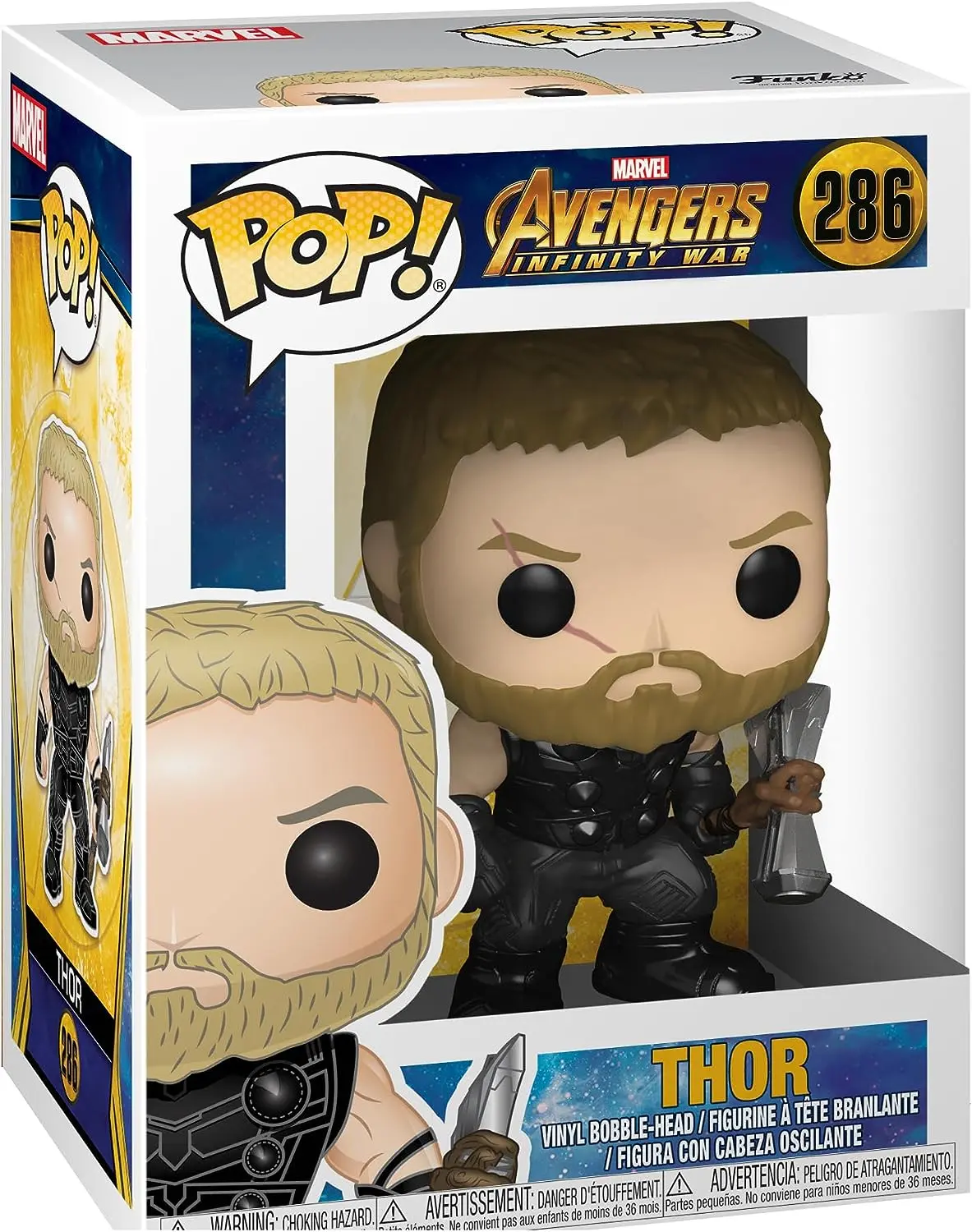 Funko Pop Marvel Avengers Infinity War Thor - Figura de Vinilo - Altura 9cm aprox.