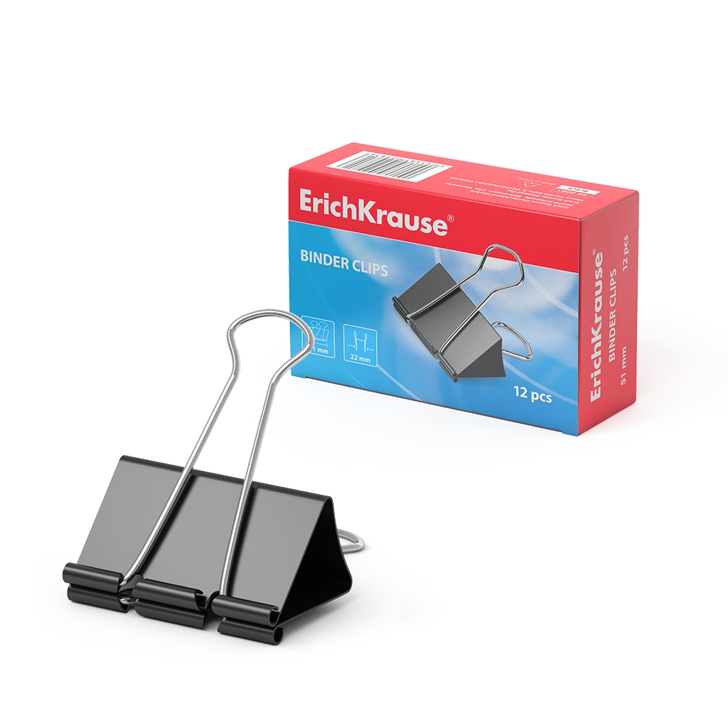 Erichkrause Pinzas para Papeles - Alambre de Acero de Alta Calidad - Resistencia Mejorada - Capacida