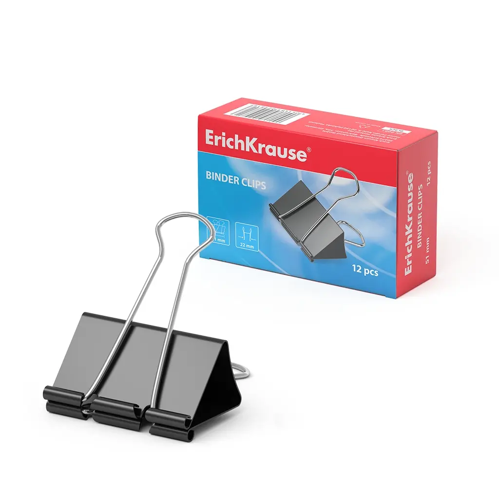 Erichkrause Pinzas para Papeles - Alambre de Acero de Alta Calidad - Resistencia Mejorada - Capacida