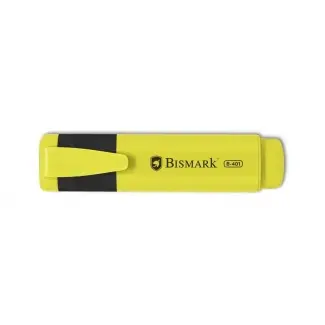 Bismark Rotulador Fluorescente - Punta Biselada 1 - 5mm Aprox - Tinta Base de Agua - Color Amarillo