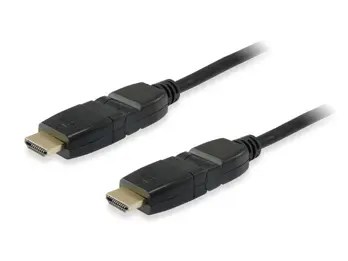 Equip Cable HDMI 1.4 Macho/Macho Acodable y Gitatorio 180 - Ancho de Banda hasta 18 Gbps. - Alta Ve