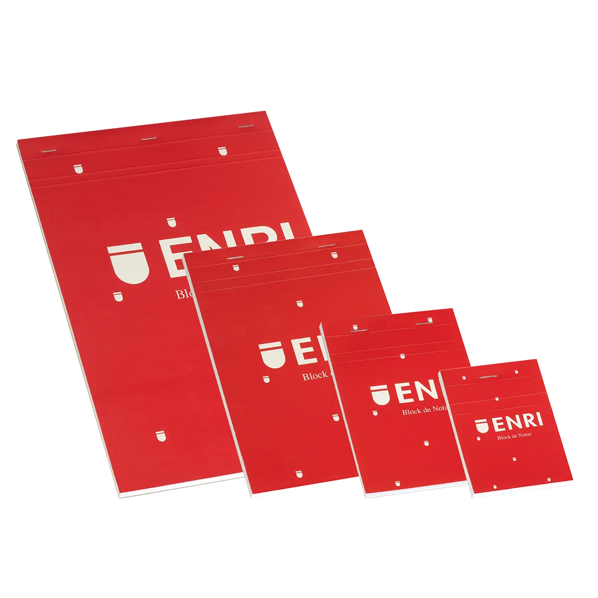 Enri A4 Tapa Blanda Bloc de Notas Grapado - Tama�o A4 - Tapa Blanda - 80 Hojas - Color Rojo