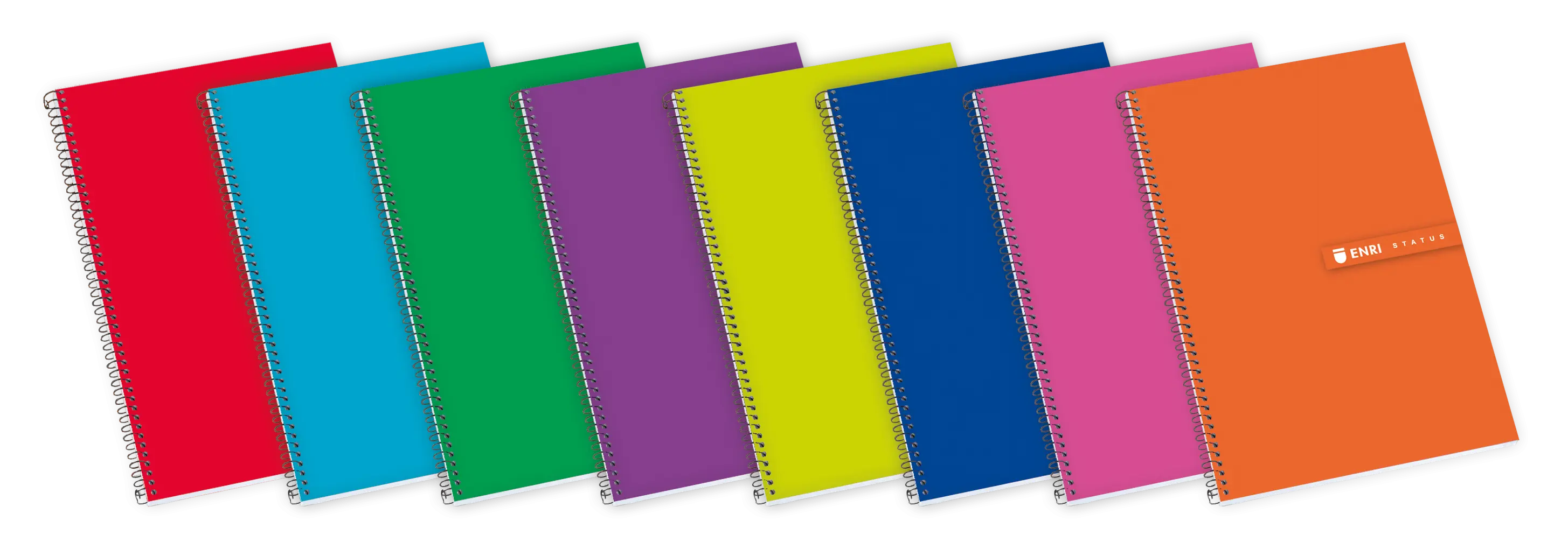 Enri Status F� Tapa Extradura Cuaderno Espiral 4x4 - Tapa Dura Resistente - Cuaderno con Margen - 10