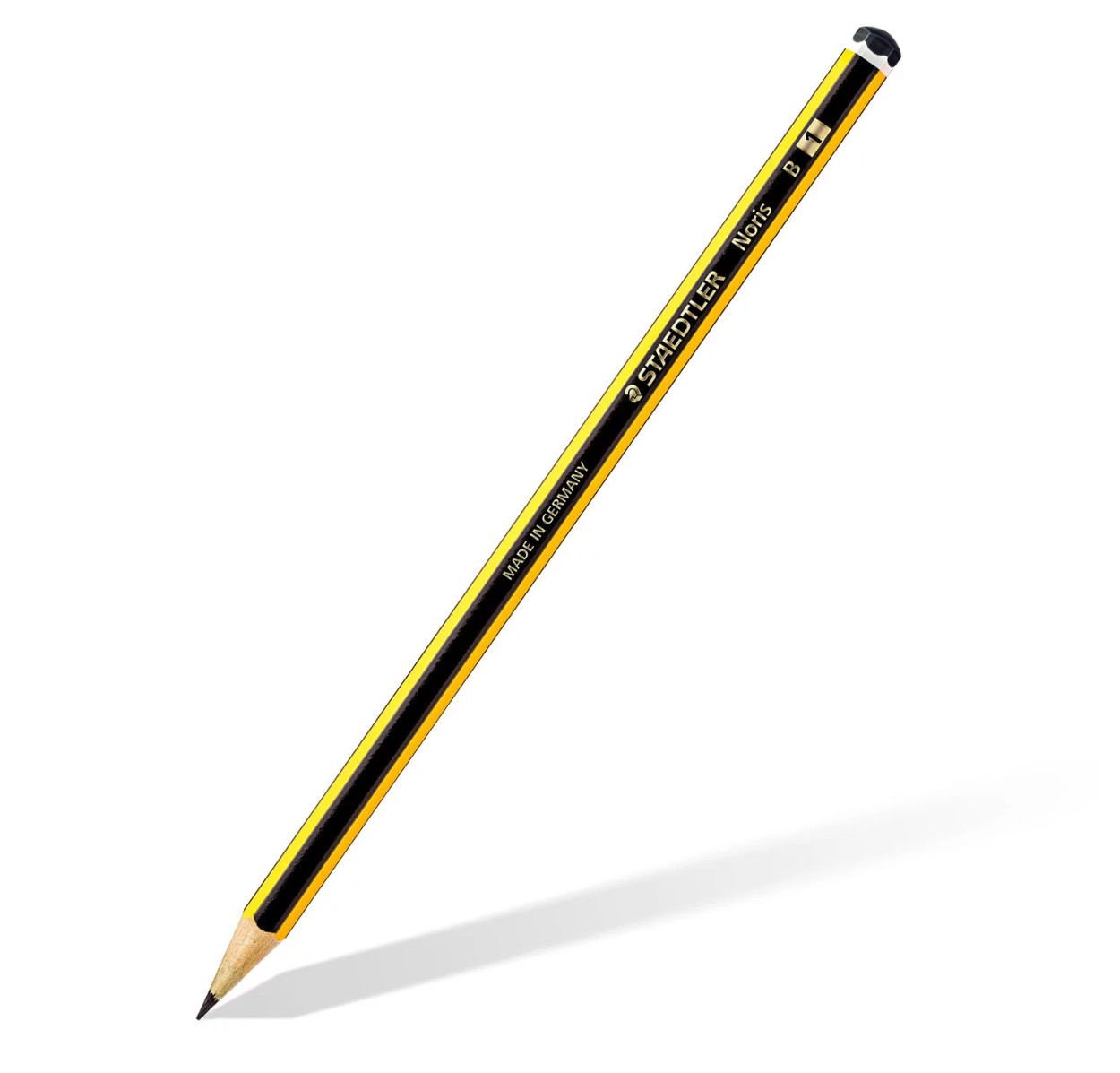 Staedtler Noris 120-1 Lapiz de Grafito Hexagonal - Mina B - Resistencia a la Rotura - Madera de Bosq