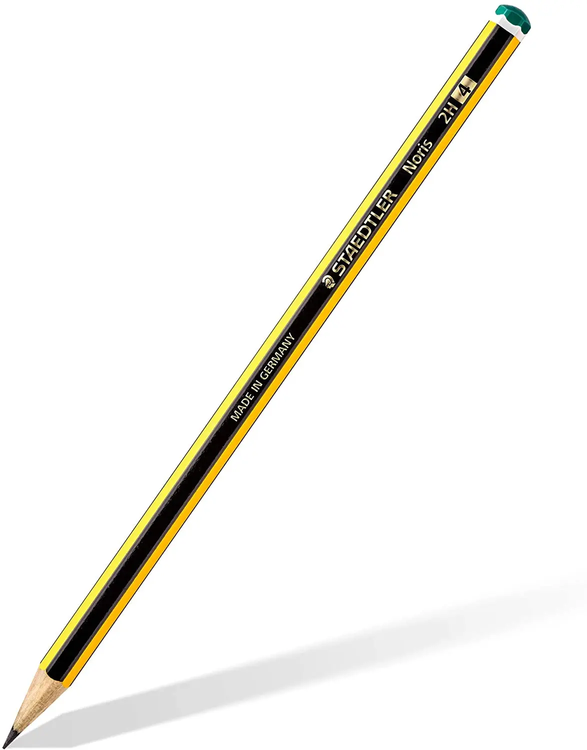 Staedtler Noris 120-4 Lapiz de Grafito Hexagonal - Mina 2H - Resistencia a la Rotura - Madera de Bos