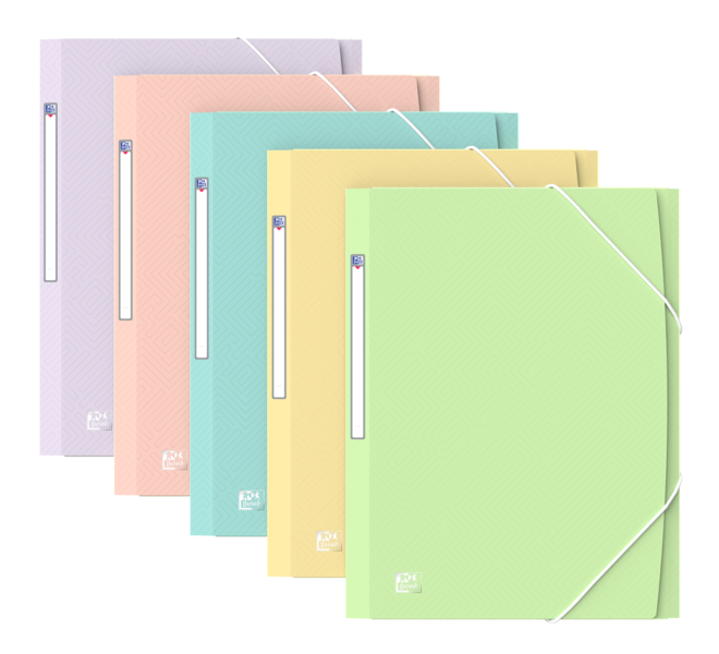 Oxford A4+ PP TR Pastel STD - Carpeta de Plastico Resistente - Tama�o A4+ - Dise�o Moderno y Elegant