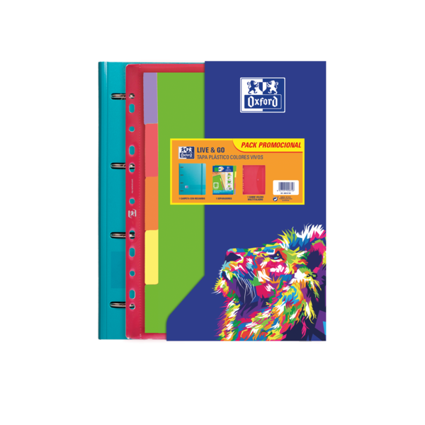 Oxford Europeanbinder Oxfl&G A4+Pp Sb+Sep Viv Sur - Carpeta de Anillas Europea - Tama�o A4+ - Fabric