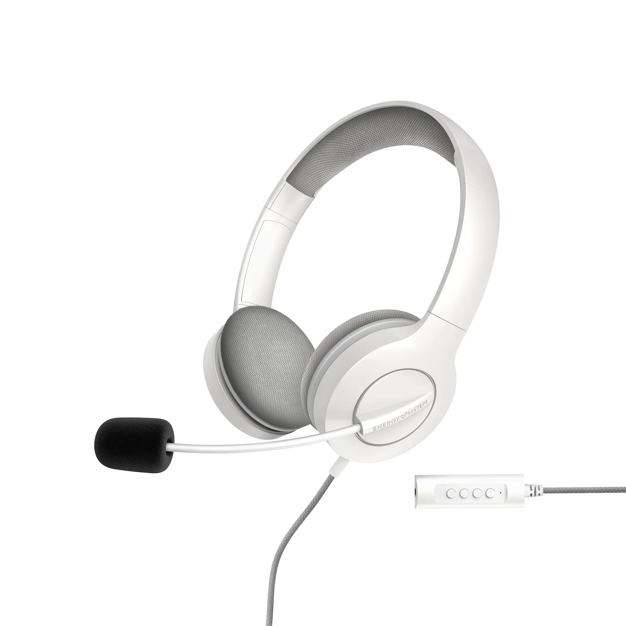 Energy Sistem Auriculares Office 3 - USB y 3.5mm Plug - Control de Volumen y Silencio - Brazo Retrac