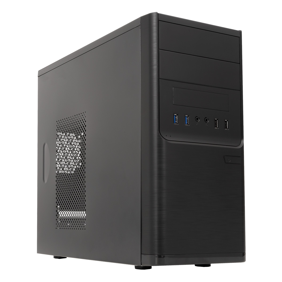 Unykach Dark Shadow Caja MicroATX - Fuente de Alimentacion 500W Incluida - Tama�o Disco Soportado 3.