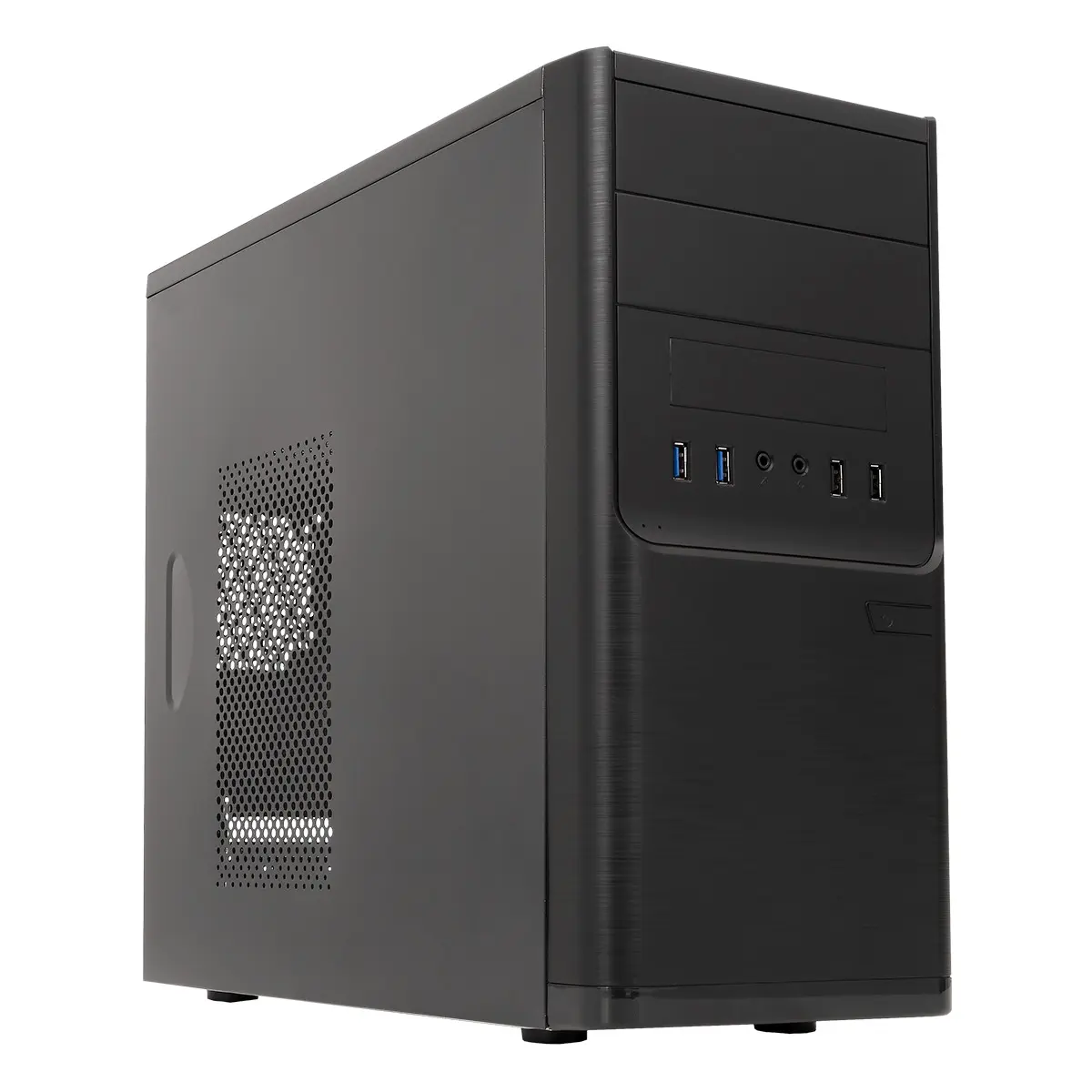 Unykach Dark Shadow Caja MicroATX - Fuente de Alimentacion 500W Incluida - Tama�o Disco Soportado 3.