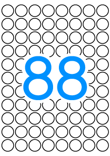 Apli Etiquetas A5 Amarillas � 16.0mm 8 Hojas