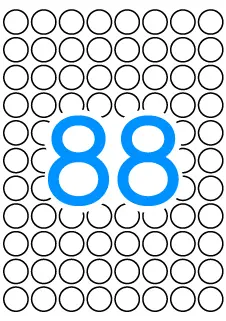 Apli Etiquetas A5 Amarillas  16.0mm 8 Hojas