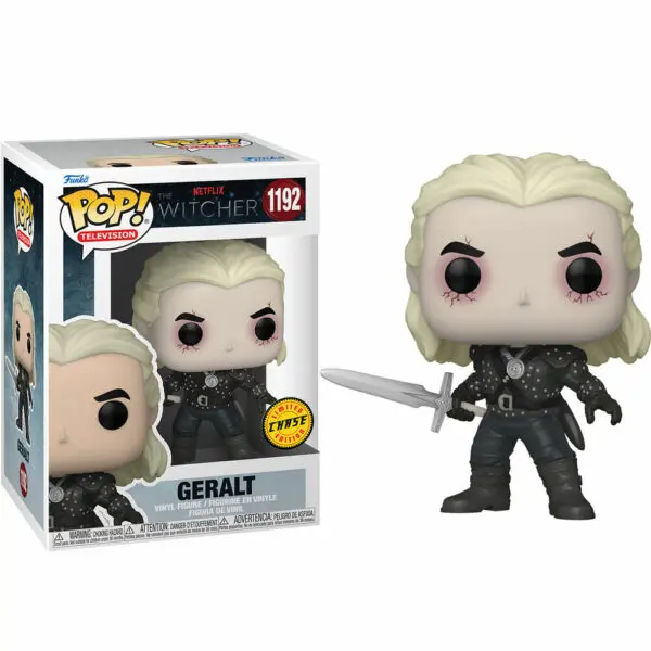 Funko Pop Television The Witcher Geralt de Rivia con Opcion Chase - Figura de Vinilo - Altura 9cm ap
