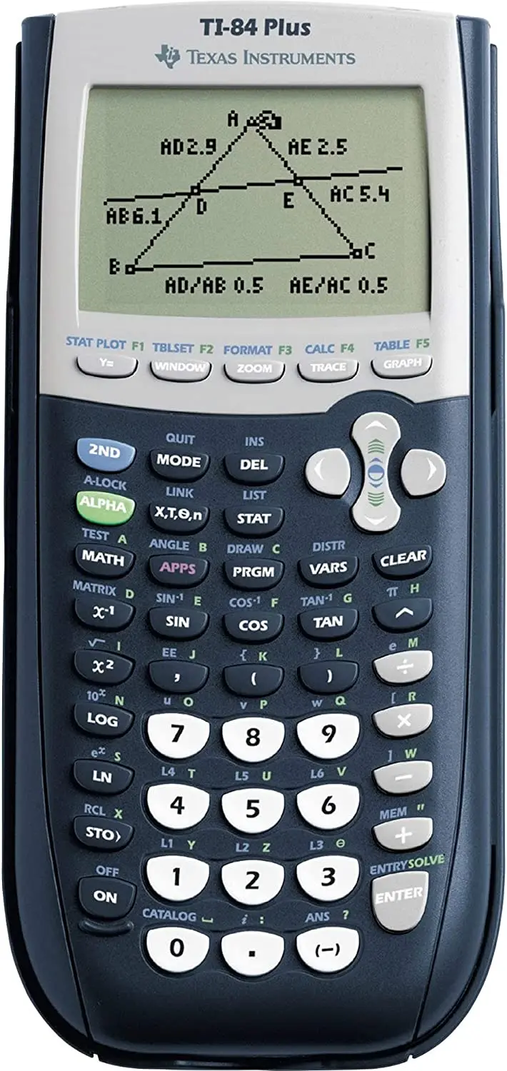Texas-Instruments TI-84 Plus Calculadora Grafica - Pantalla 8 Lineas por 16 Caracteres - Soporta Pro