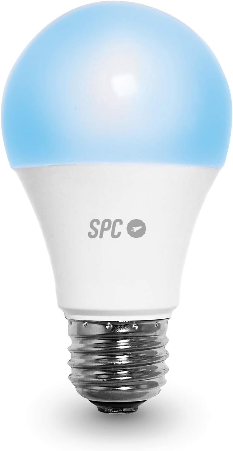 SPC Aura 1050 Bombilla Led Regulable Wi-Fi E27 - Ambientes Personalizables - Control desde la APP SP