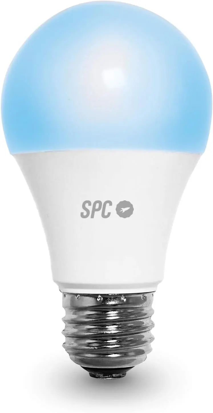 SPC Aura 1050 Bombilla Led Regulable Wi-Fi E27 - Ambientes Personalizables - Control desde la APP SP