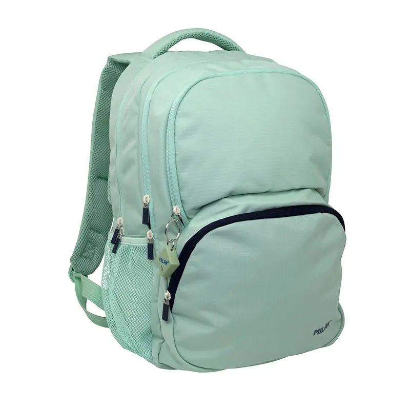 Milan Serie 1918 Mochila Escolar 25L - 3 Bolsillos Delanteros + 2 Bolsillos Laterales - Asas Regulab