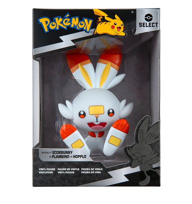 Jazwares Pokemon Scorbunny - Figura de Coleccion - Altura 10cm aprox. - Fabricada en Vinilo