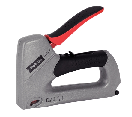 Petrus 340 Top Clavadora/Grapadora Metalica - Para Grapas 530/6 a 14mm y Pins Tipo 8 de 15mm - Ajust