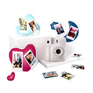 Fujifilm Pack Best Memories Instax Mini 12 Clay White Camara Instantanea + Film Instax Mini 10ud. + 