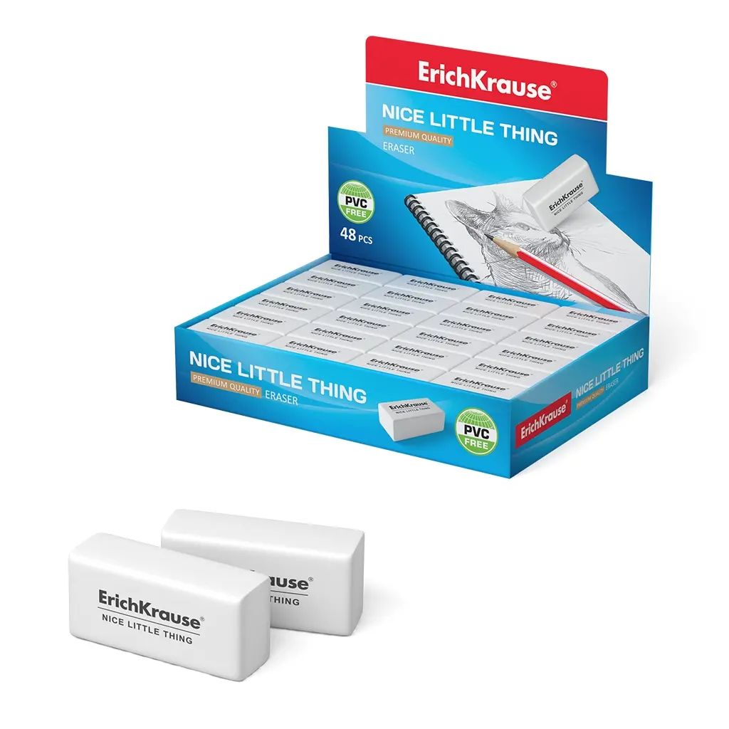 Erichkrause Nice Little Thing - Borrador de Dureza Media - Forma Clasica - Material Tpr - Libre de I