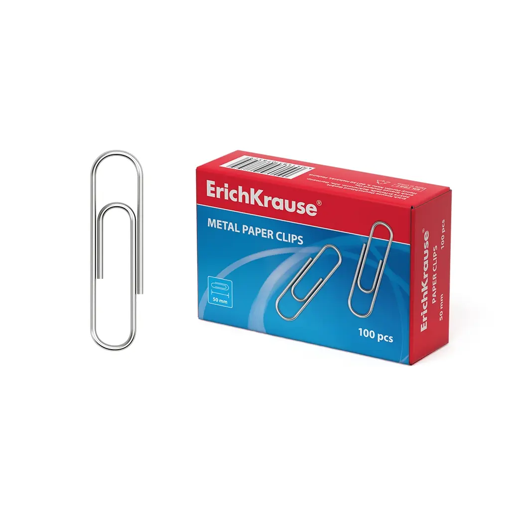 Erichkrause Clips Metalicos de Zinc - 50mm - Alta Resistencia y Durabilidad - Resistente a La Corros