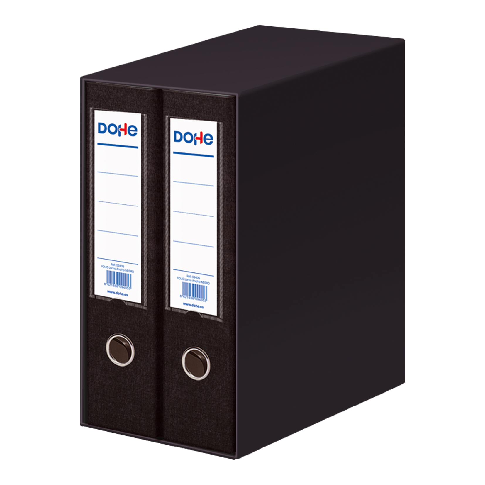 Dohe Archicolor Modulo de 2 Archivadores de Palanca con Rado - Lomo Ancho - Formato Folio - Carton F