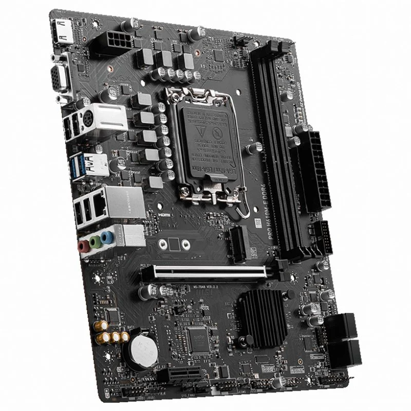 MSI Pro H610M-E Placa Base Intel  LGA 1700 2x DDR4 - HDMI, VGA, 4x Sata III, RJ-45, USB 2.0/3.2, Mic