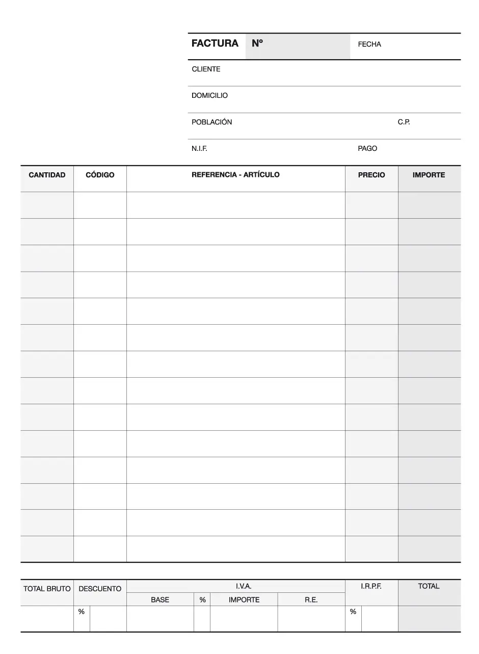 Apli Talonario Factura 1/4 Natural Triplicado A-65 - Papel Autocopiativo - 3 Copias - Numeracion Sec