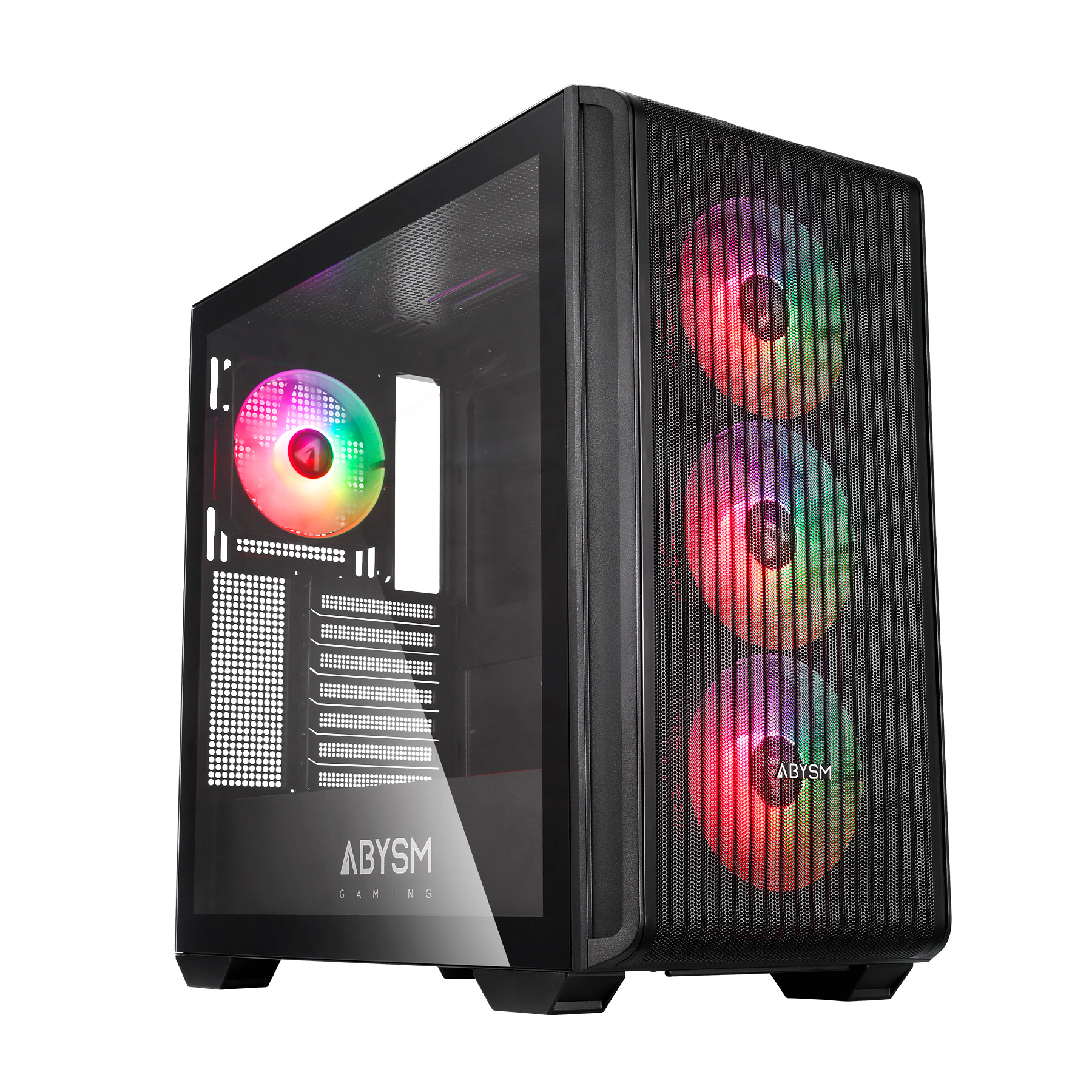 Abysm Danube Kamp BX300 Black Caja Torre ATX, ITX, Micro ATX - Lateral Cristal Templado - 3.5