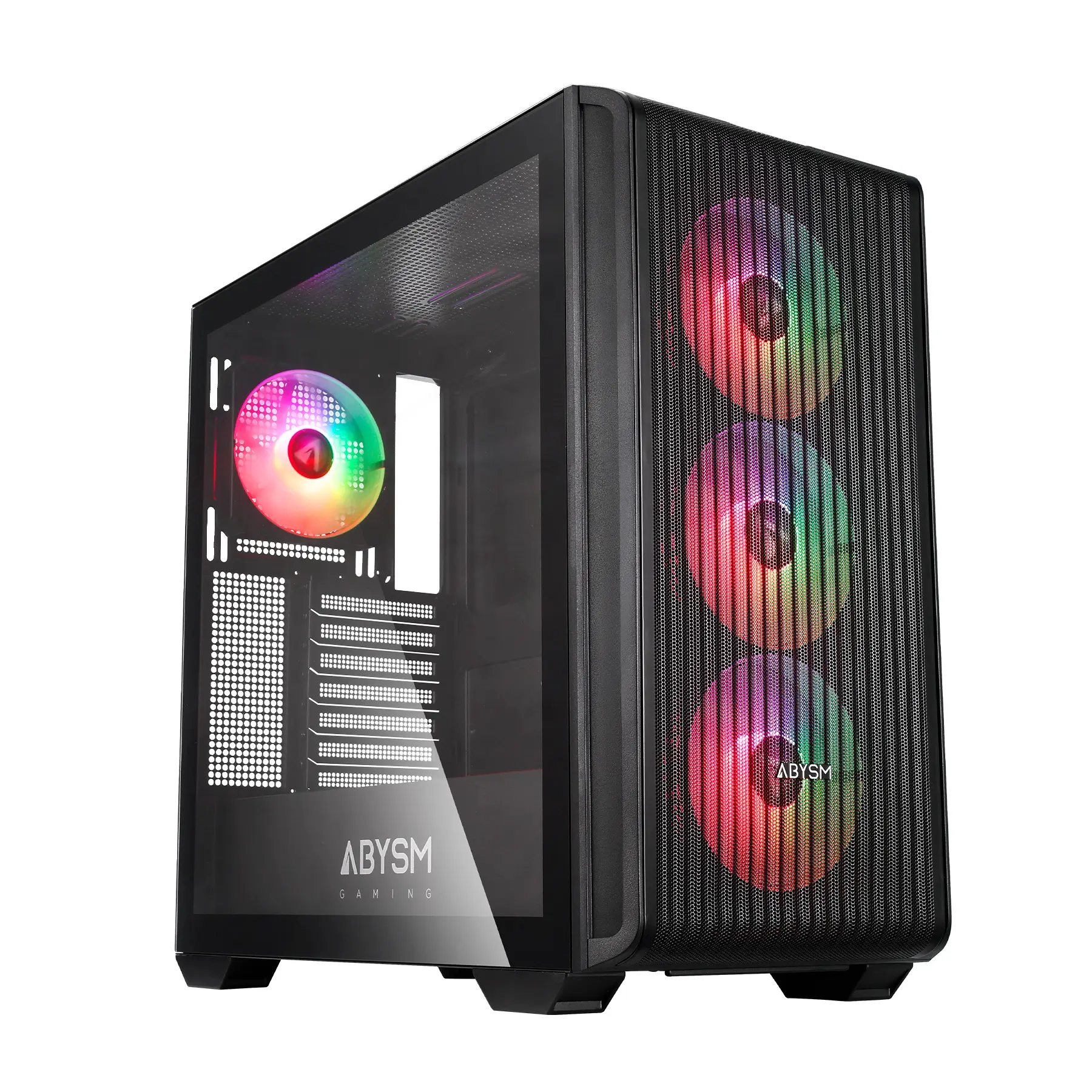 Abysm Danube Kamp BX300 Black Caja Torre ATX, ITX, Micro ATX - Lateral Cristal Templado - 3.5