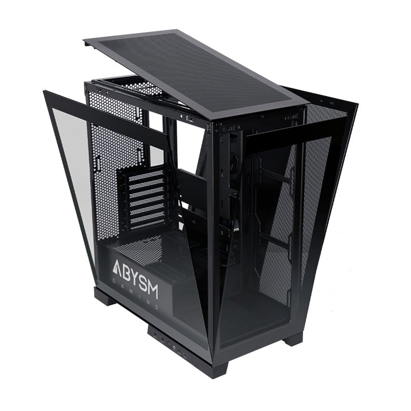 Abysm Danube Sava H500 Black Caja Torre ATX, ITX, Micro ATX - Lateral y Frontal Cristal Templado - 3