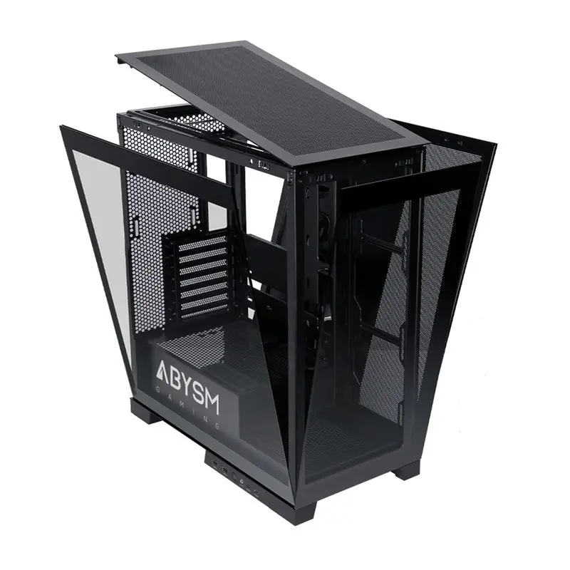Abysm Danube Sava H500 Black Caja Torre ATX, ITX, Micro ATX - Lateral y Frontal Cristal Templado - 3
