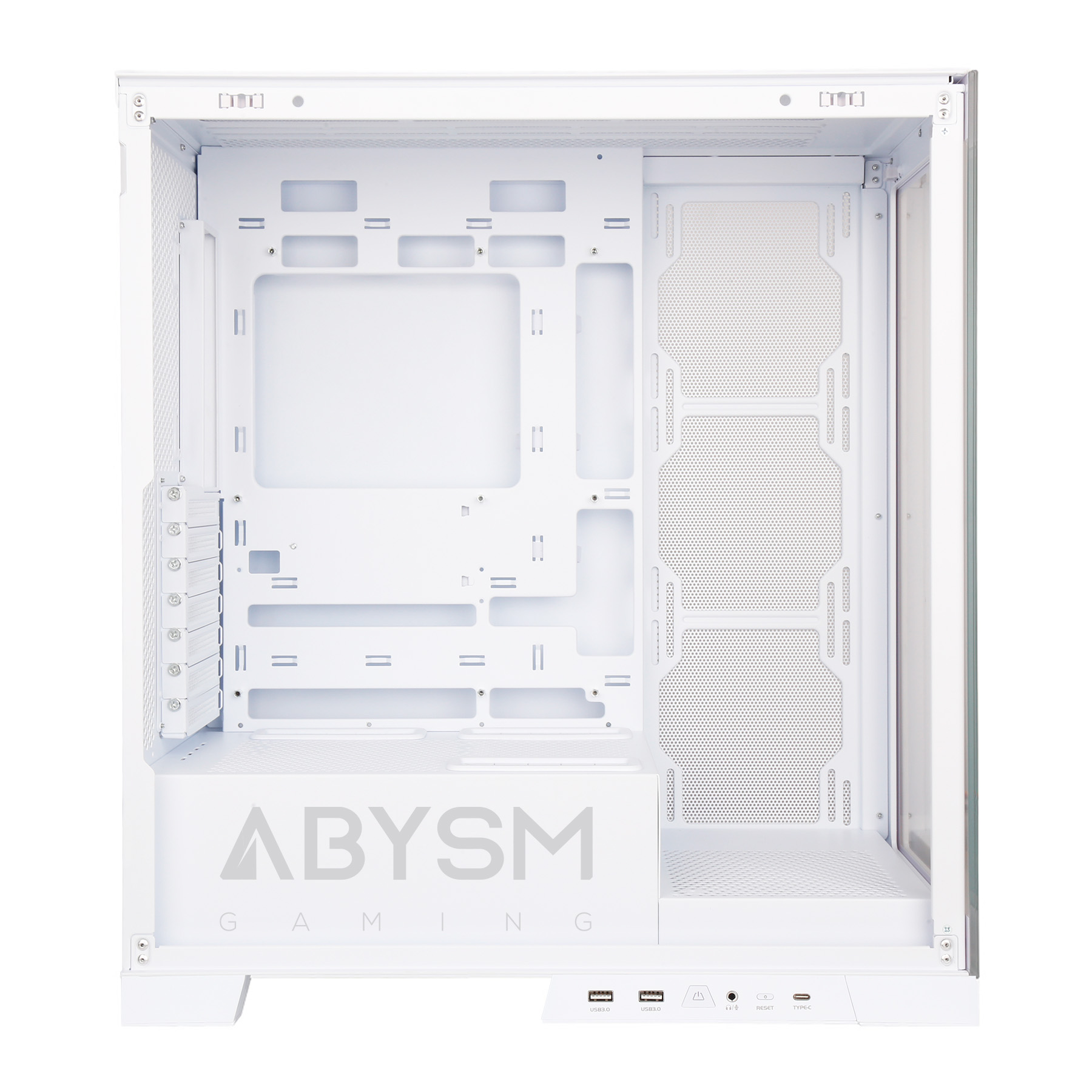 Abysm Danube Sava H500 White Caja Torre ATX, ITX, Micro ATX - Lateral y Frontal Cristal Templado - 3