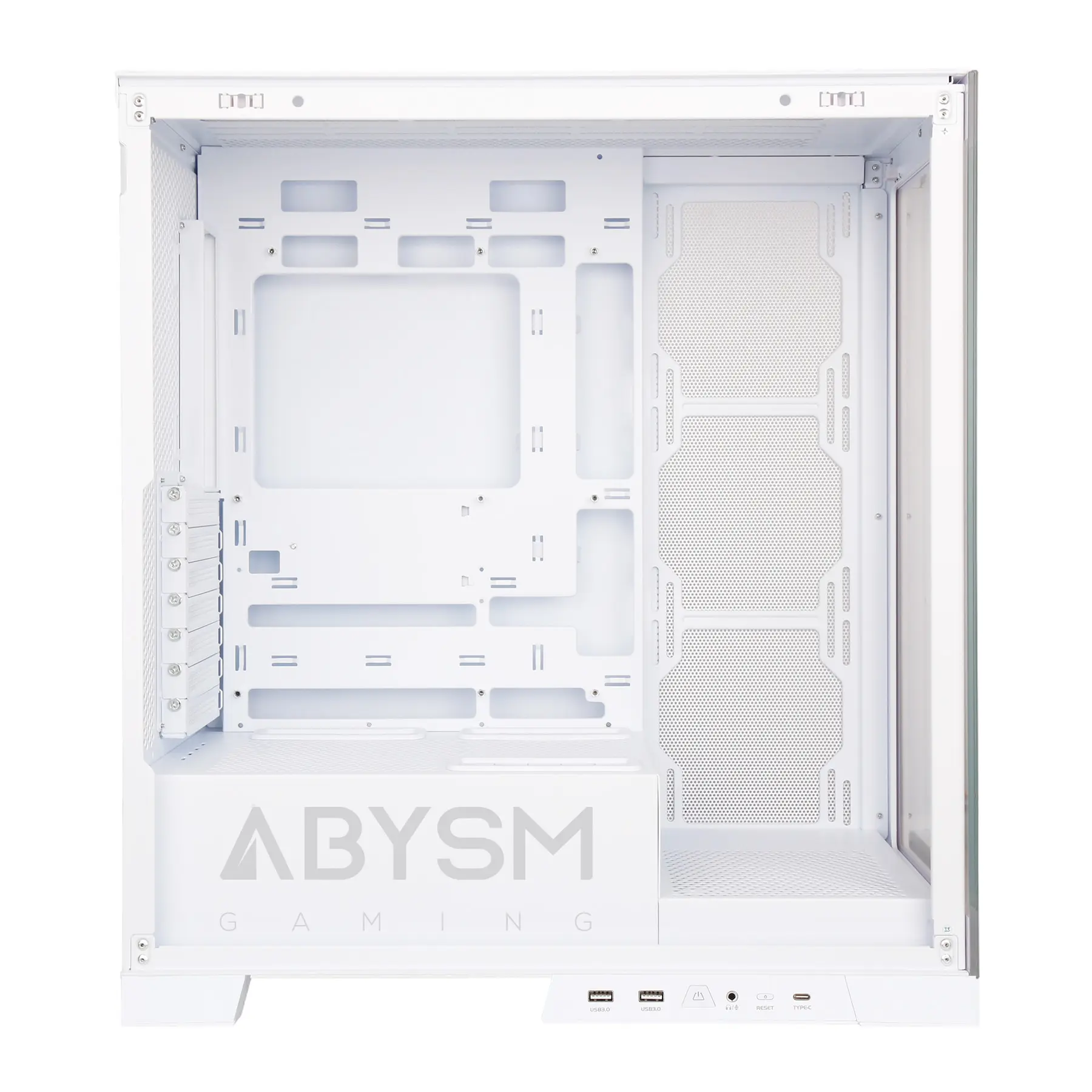 Abysm Danube Sava H500 White Caja Torre ATX, ITX, Micro ATX - Lateral y Frontal Cristal Templado - 3