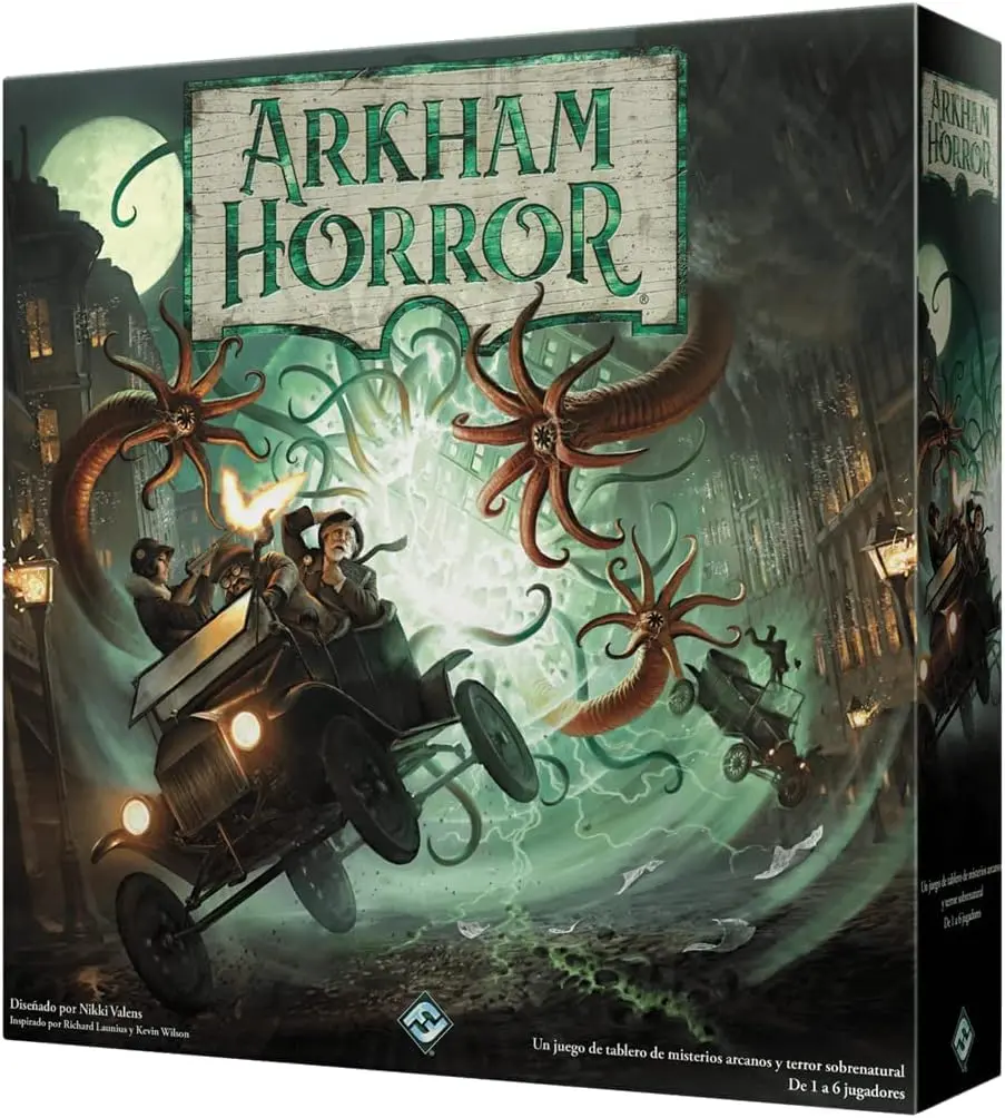 Arkham Horror 3 Edicion Juego de Tablero - Tematica Terror - De 1 a 6 Jugadores - A partir de 14 A
