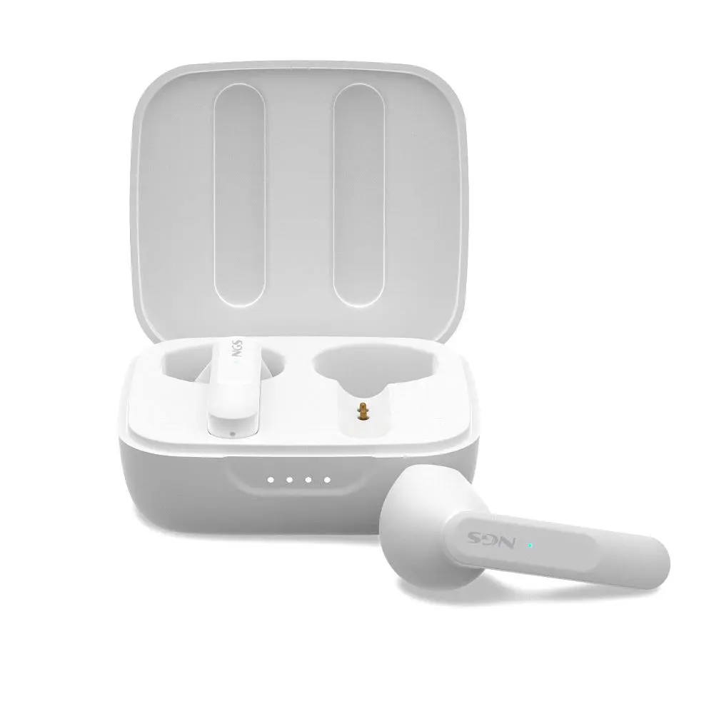 NGS Artica Move White Auriculares Intrauditivos Bluetooth 5.3 TWS - Manos Libres - Asistente de Voz 