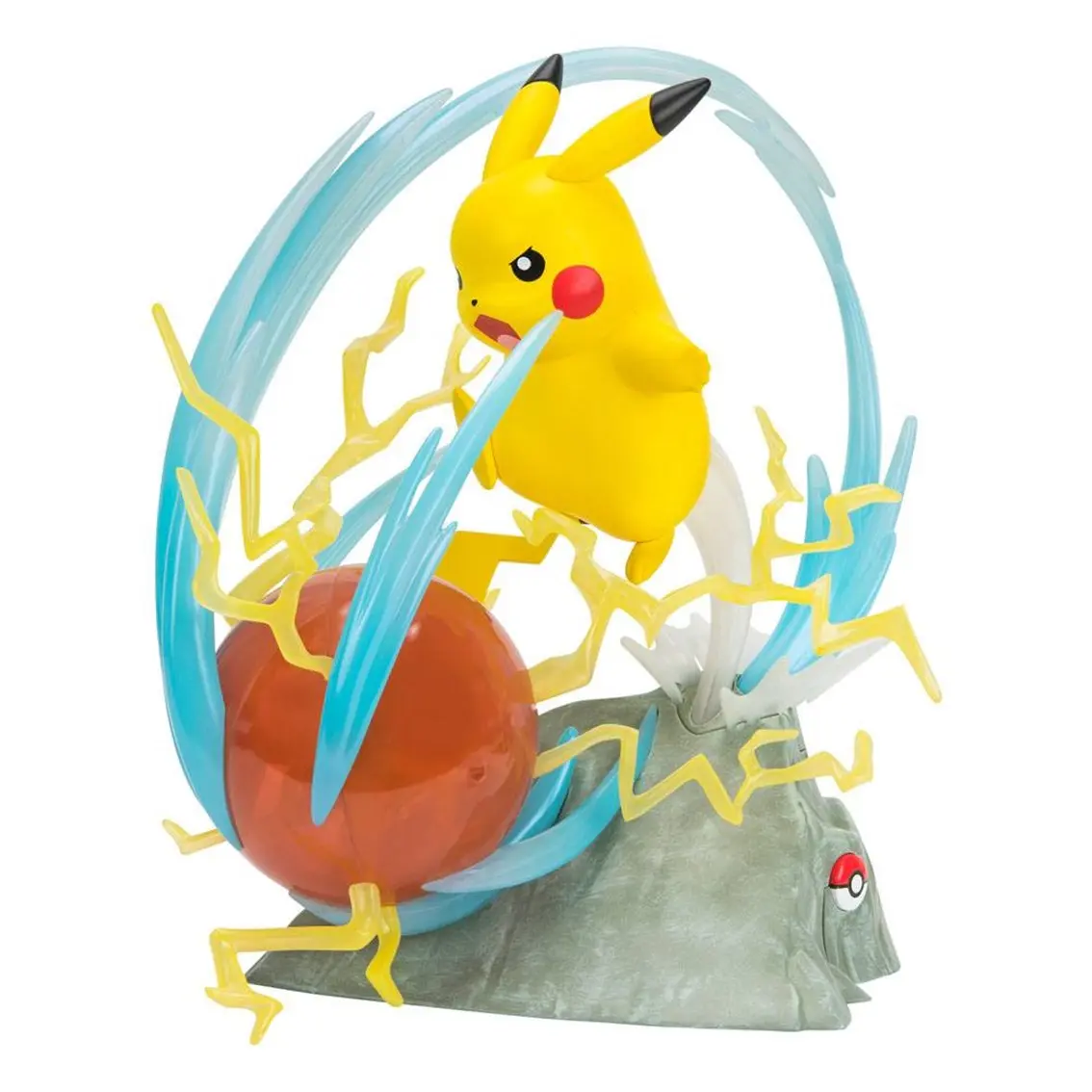Jazwares Pokemon 25 Aniversario Pikachu - Figura de Coleccion - Iluminacion Deluxe - Altura 33cm apr