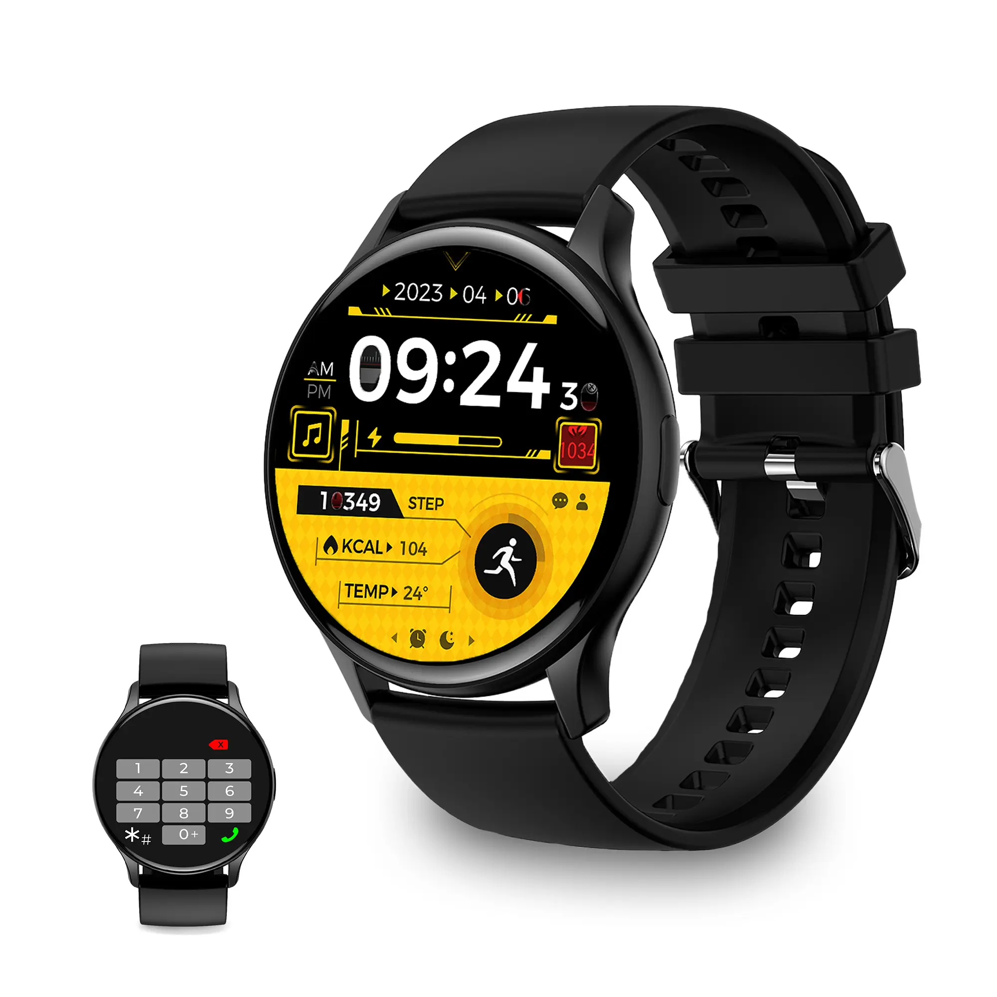 Ksix Smartwatch Core Amoled - Control Ritmo Cardiaco - Control de Sueo - Color Negro
