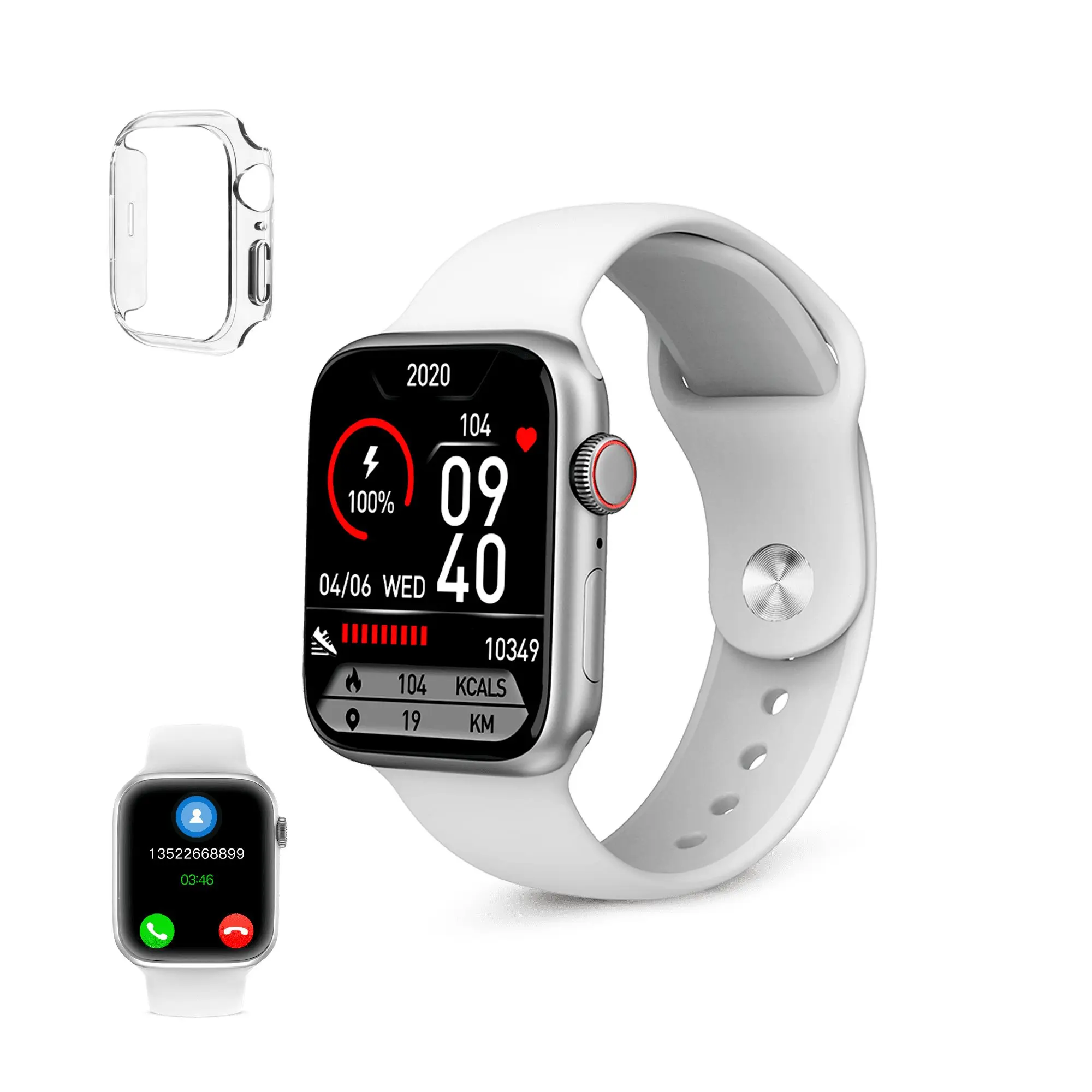 Ksix Smartwatch Urban 4 Mini - Ritmo Cardiaco - Control de Sueo - Color Blanco