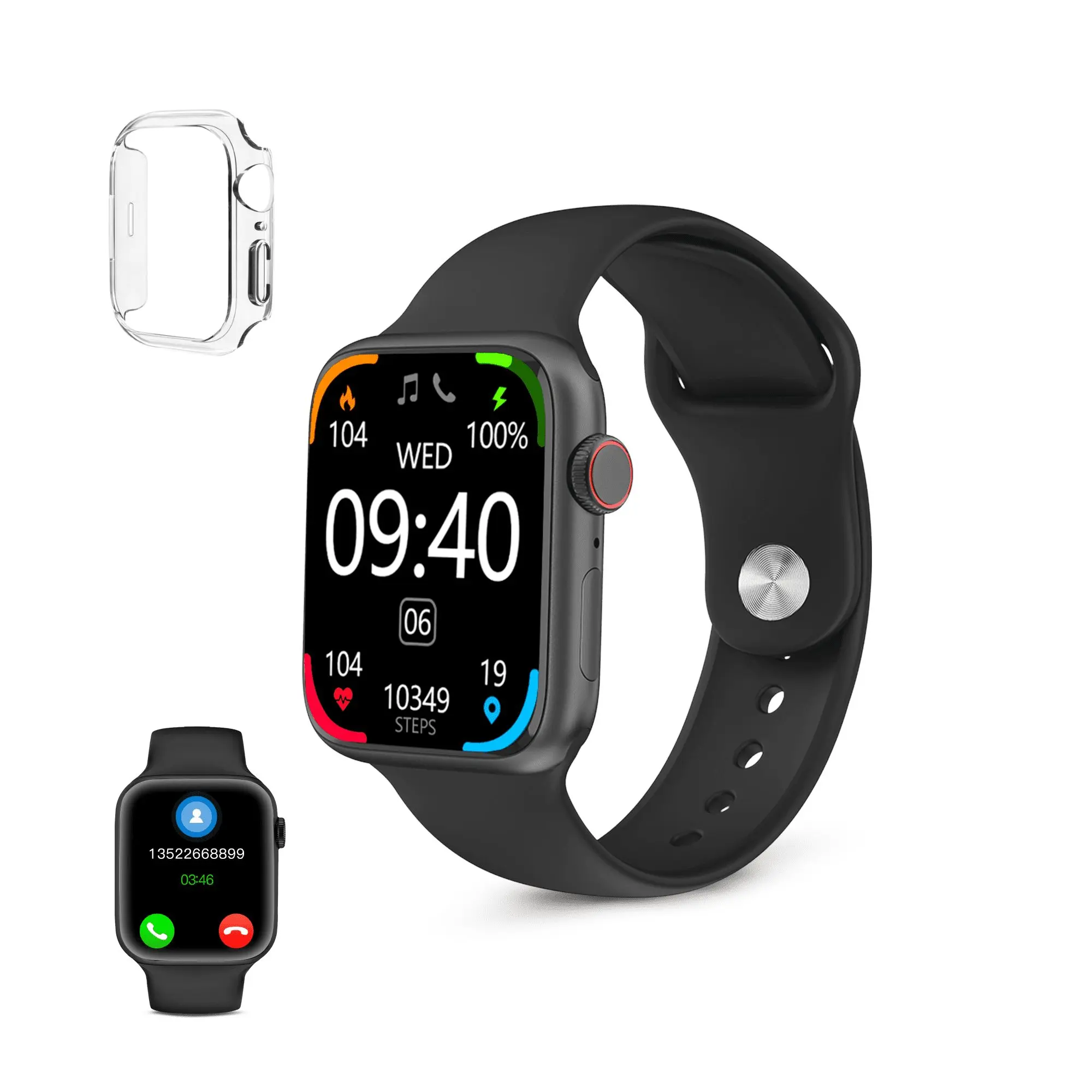 Ksix Smartwatch Urban 4 Mini - Ritmo Cardiaco - Control de Sueo - Color Negro