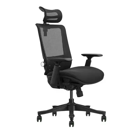 Cromad Senior SE1100 Silla de Oficina - Altura y Profundidad de Asiento Ajustable - Reposacabezas, R